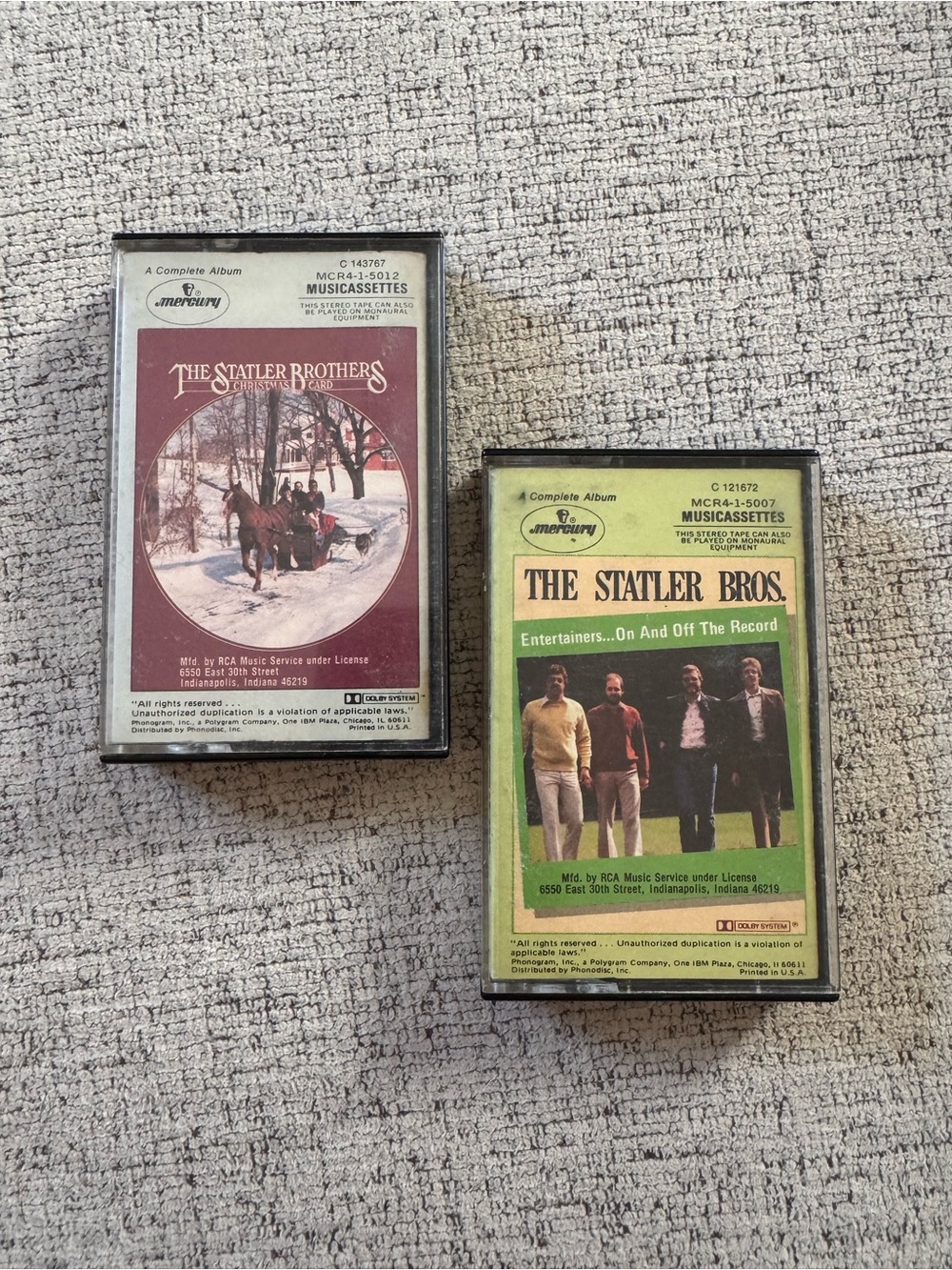 Statler Brothers Cassette Tapes